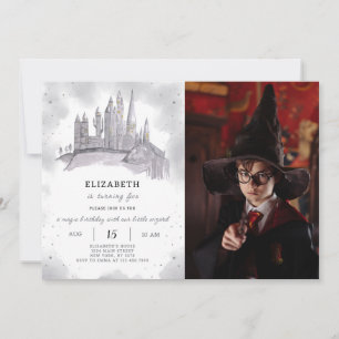 Wizard School Birthday Invitation With Photo