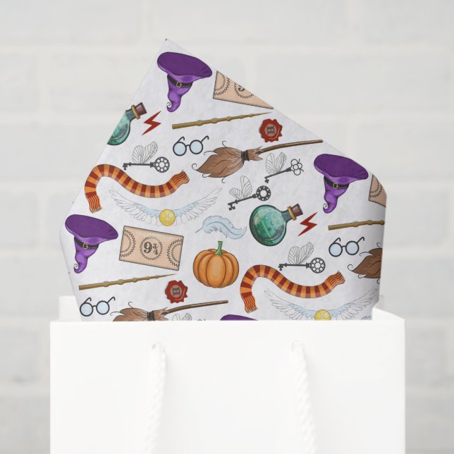 Wizard School Magic Decoupage Paper, Fantasy Tissue Paper (Gift Bag)