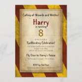Convite Harry Potter Birthday  Painéis Alcalços Ravenclaw