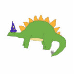 Wizard Stegosaurus sculpture<br><div class="desc">This stegosaurus is ready for Halloween, a masquerade, or working some magic!</div>