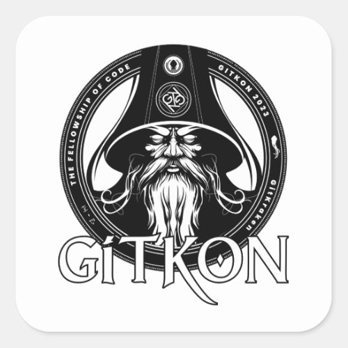 Wizard Sticker  GitKon The Fellowship of Code