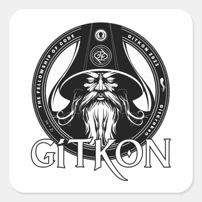 Wizard Sticker | GitKon: The Fellowship of Code (Front)