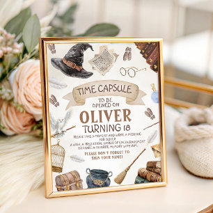 Wizard Time Capsule Sign