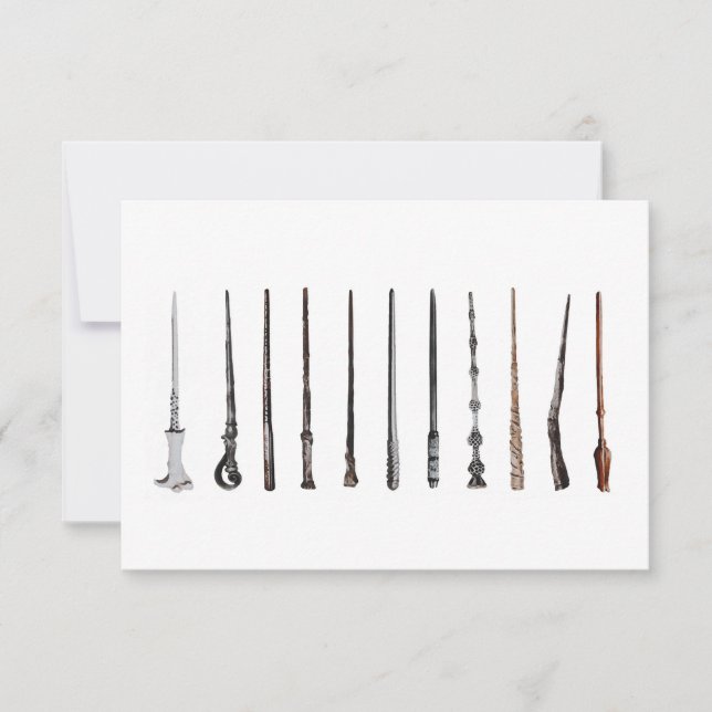 Wizard Wands  Thank You Card (Front)