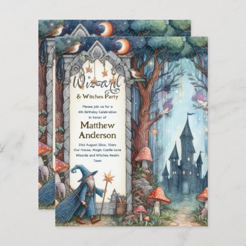 Wizard Witches Party Magical Fantasy Wands Castles