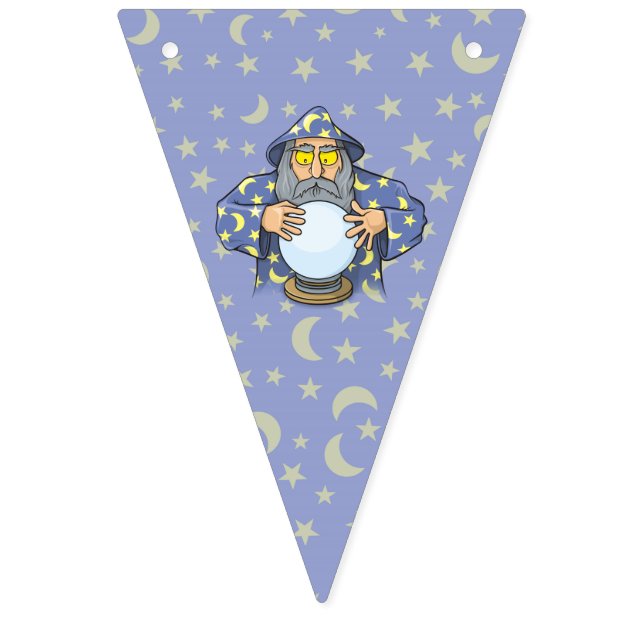 Wizard with Ball Bunting Flags (First Flag)