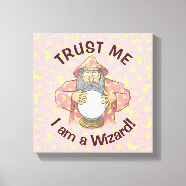 Wizard with Ball Canvas Print (Front)