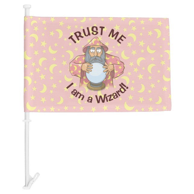 Wizard with Ball Car Flag (Front)