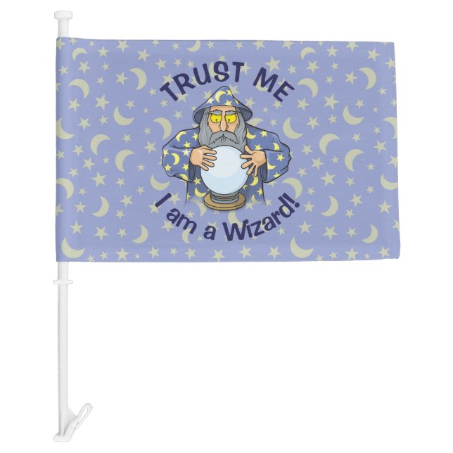 Wizard with Ball Car Flag (Front)