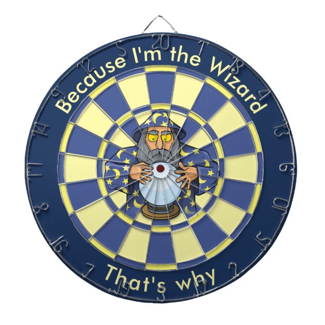 Wizard with Ball Dart Board (Front)