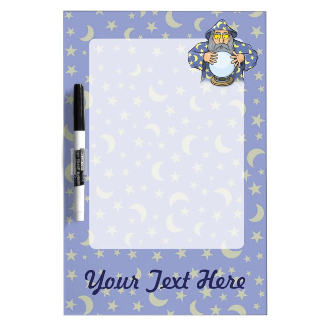 Wizard with Ball Dry Erase Board (Front)