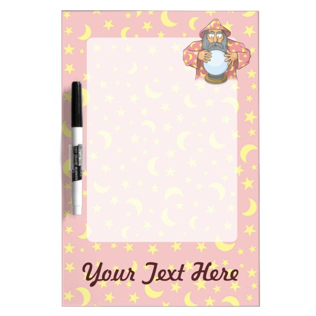 Wizard with Ball Dry-Erase Board (Front)