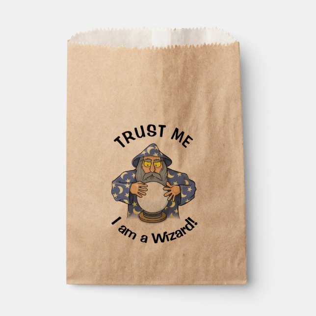 Wizard with Ball Favor Bag (Front)