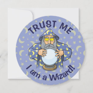 Wizard with Ball Invitation