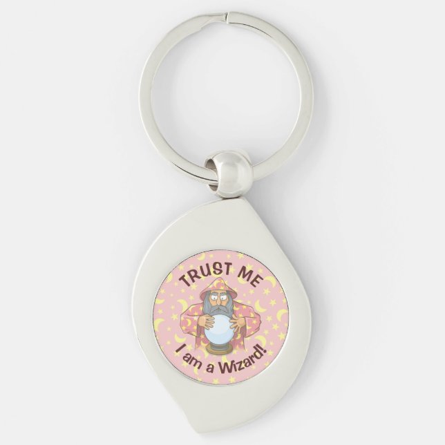 Wizard with Ball Keychain (Front)