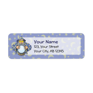 Wizard with Ball Label