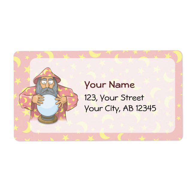 Wizard with Ball Label (Front)