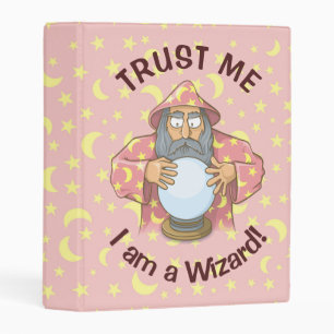 Wizard with Ball Mini Binder