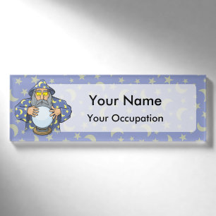 Wizard with Ball Name Tag