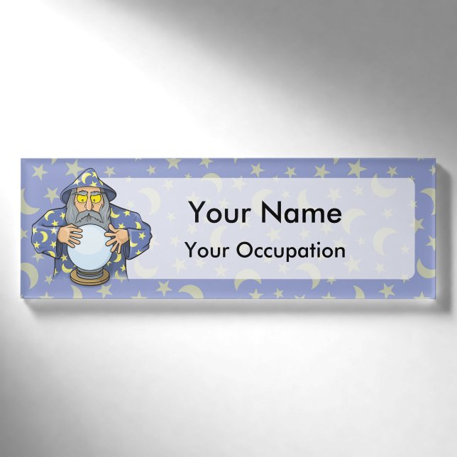 Wizard with Ball Name Tag (Front)
