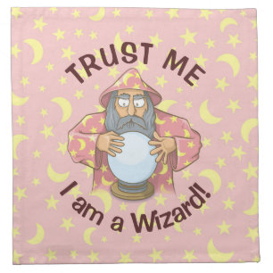 Wizard with Ball Napkin