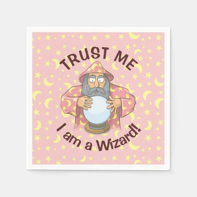 Wizard with Ball Napkins (Front)