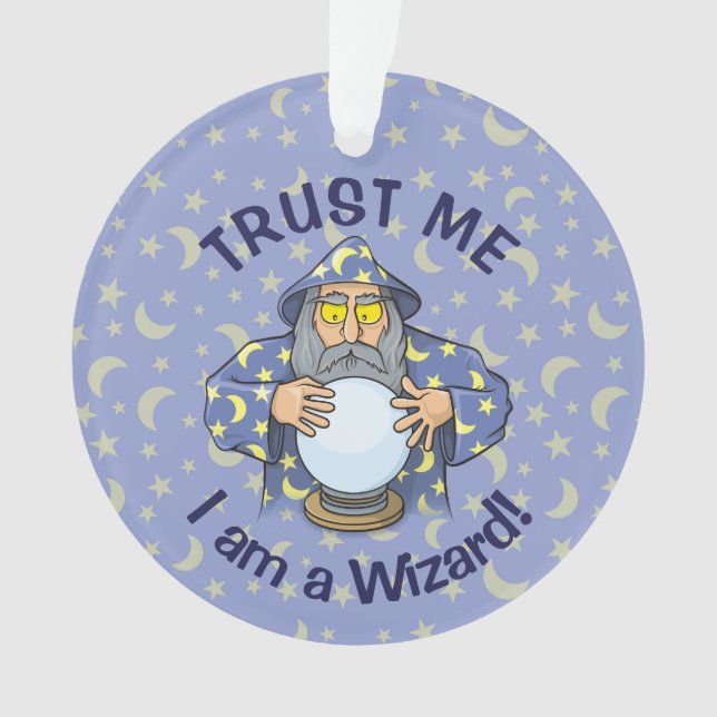 Wizard with Ball Ornament (Front)