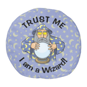Wizard with Ball Pouf