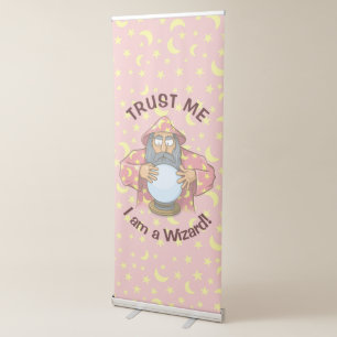 Wizard with Ball Retractable Banner