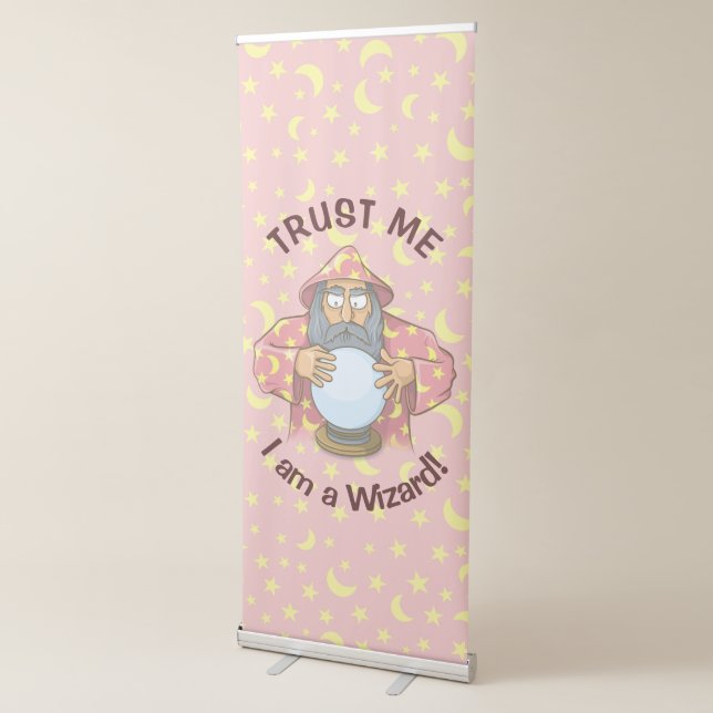 Wizard with Ball Retractable Banner (3/4)