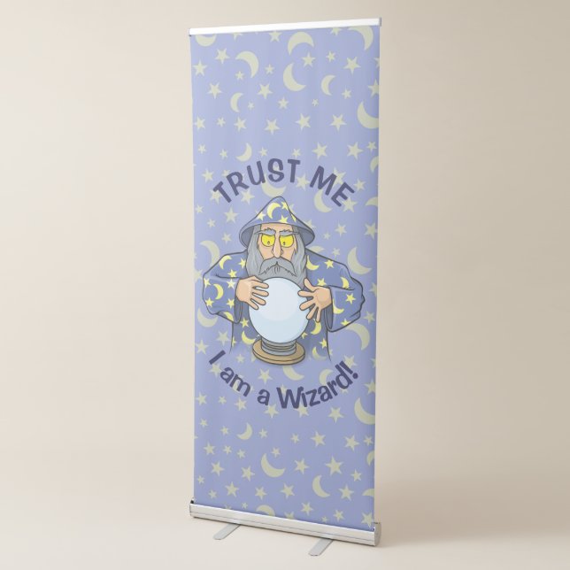 Wizard with Ball Retractable Banner (3/4)