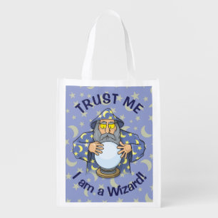 Wizard with Ball Reusable Grocery Bag