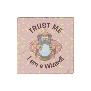 Wizard with Ball Stone Magnet