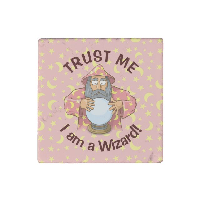 Wizard with Ball Stone Magnet (Front)