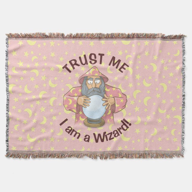 Wizard with Ball Throw Blanket (Front)