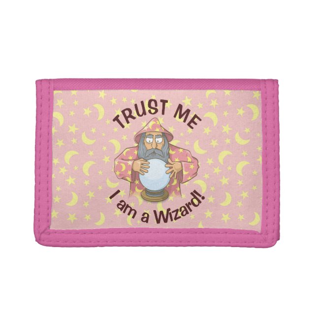 Wizard with Ball Trifold Wallet (Front)