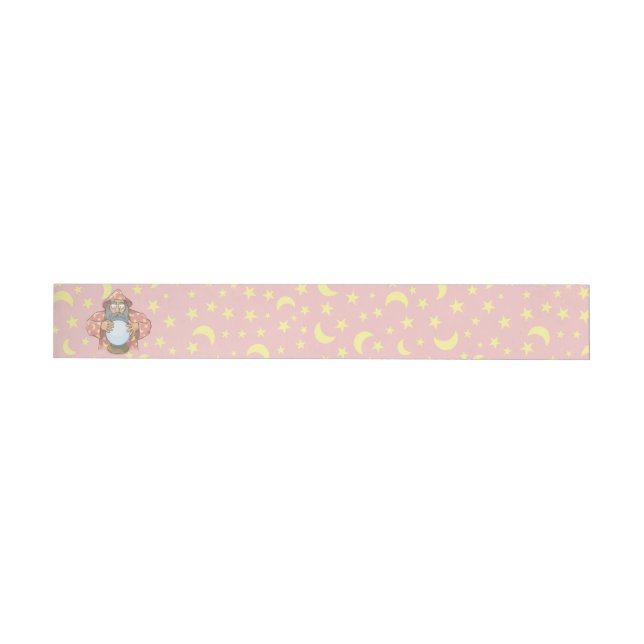 Wizard with Ball Wrap Around Address Label (Individual)