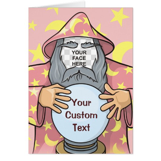 Wizard with your face cards (Front)