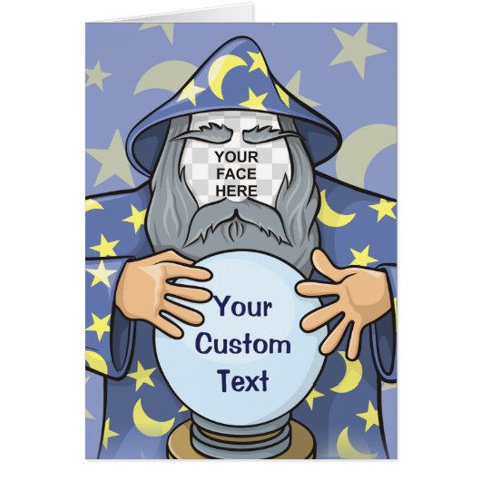 Wizard with your face cards (Front)