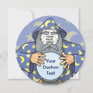 Wizard with your face invitation