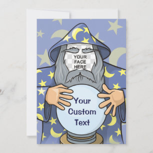 Wizard with your face invitation