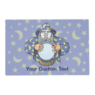 Wizard with your face placemat