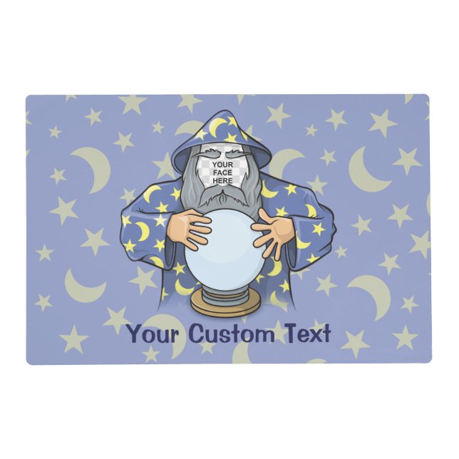 Wizard with your face placemat (Front)