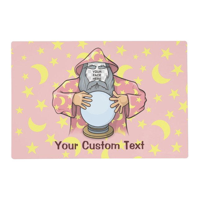 Wizard with your face placemat (Front)