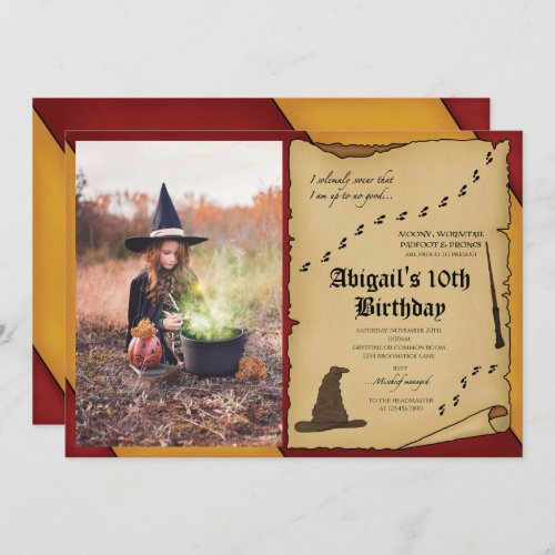 Wizardry Photo Invitation