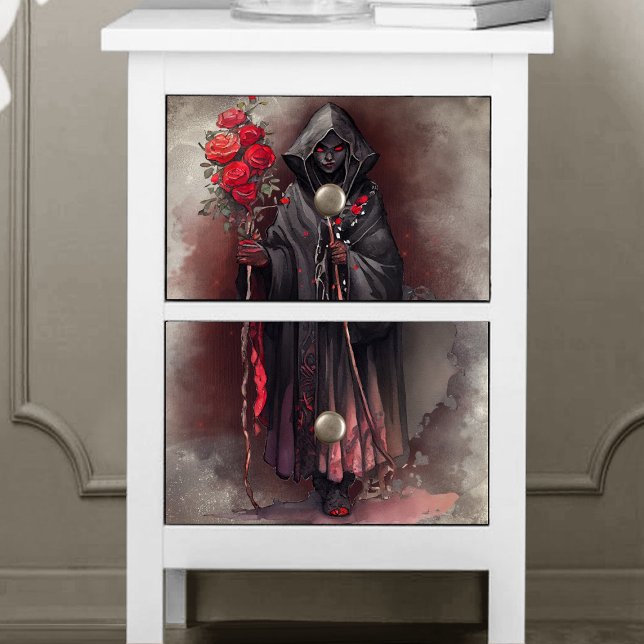 Wizardry | Shadowy Dark Witch Glowing Red Eyes Tissue Paper (Creator Uploaded)