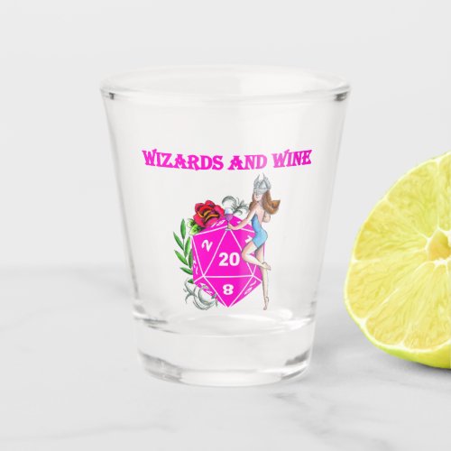 Wizards and Wine Shot Glass