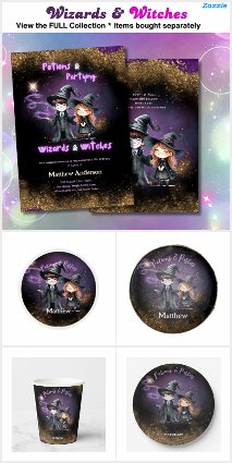 Wizards and Witches Kid's Birthday Collection