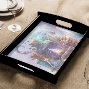 Wizards Table Watercolor Witch Spellcasting Desk Tissue Paper