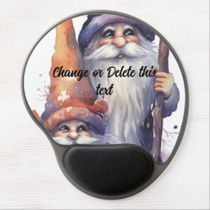Wizards with wands happy out walking gel mouse pad